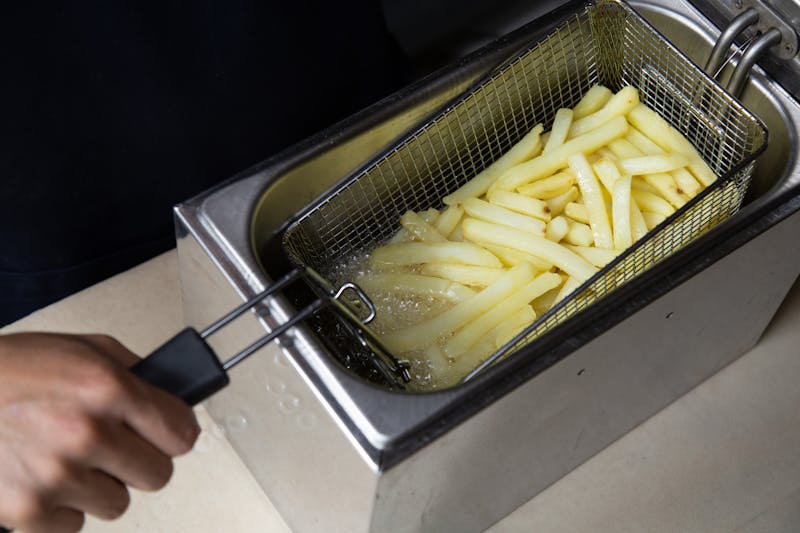 Seasoned waffle fries side dish